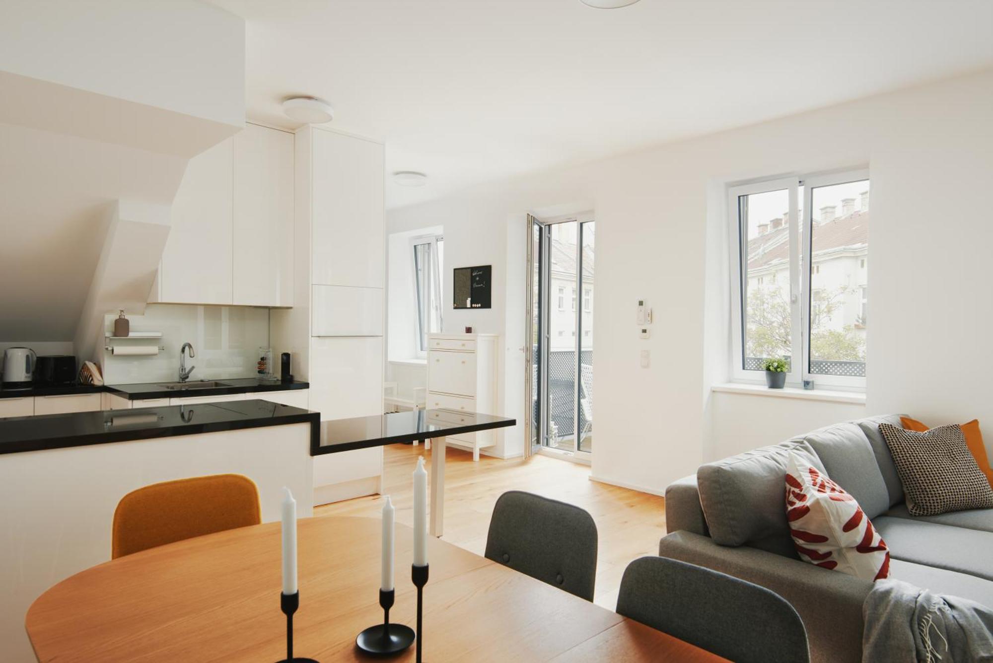 New Spacious Ultra-Modern Apartment In Wien Westbahnhof Kültér fotó